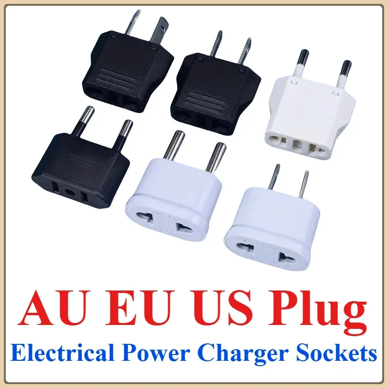 2pcs US/EU/AU Power Plug Adapter European Socket EU To US Plug Adapter Electric Charger Socket Japan China Americana AC Converte