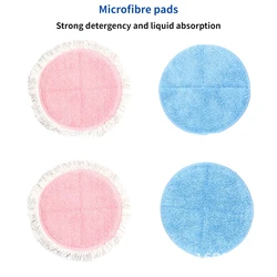 Electric Mop Replacement Cloth, Waxed Cloth, Pink Rag Pad, Blue, Suitable for BOBOT