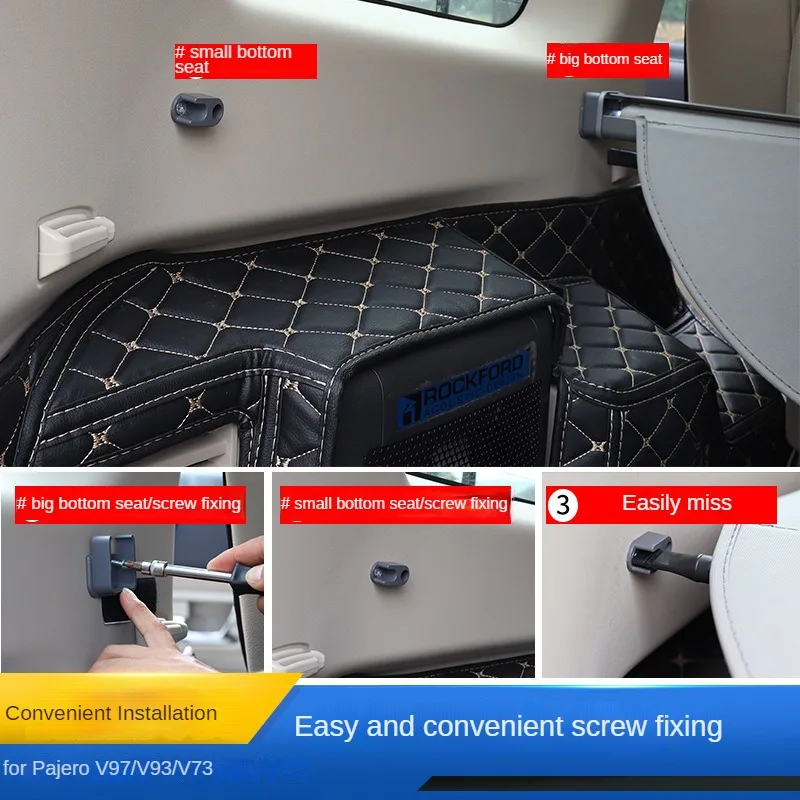 Trunk Cargo Cover For Mitsubishi Pajero V93 V97 V73 2005-2020 Security Shield Rear Luggage Curtain Partition Privacy Accessories