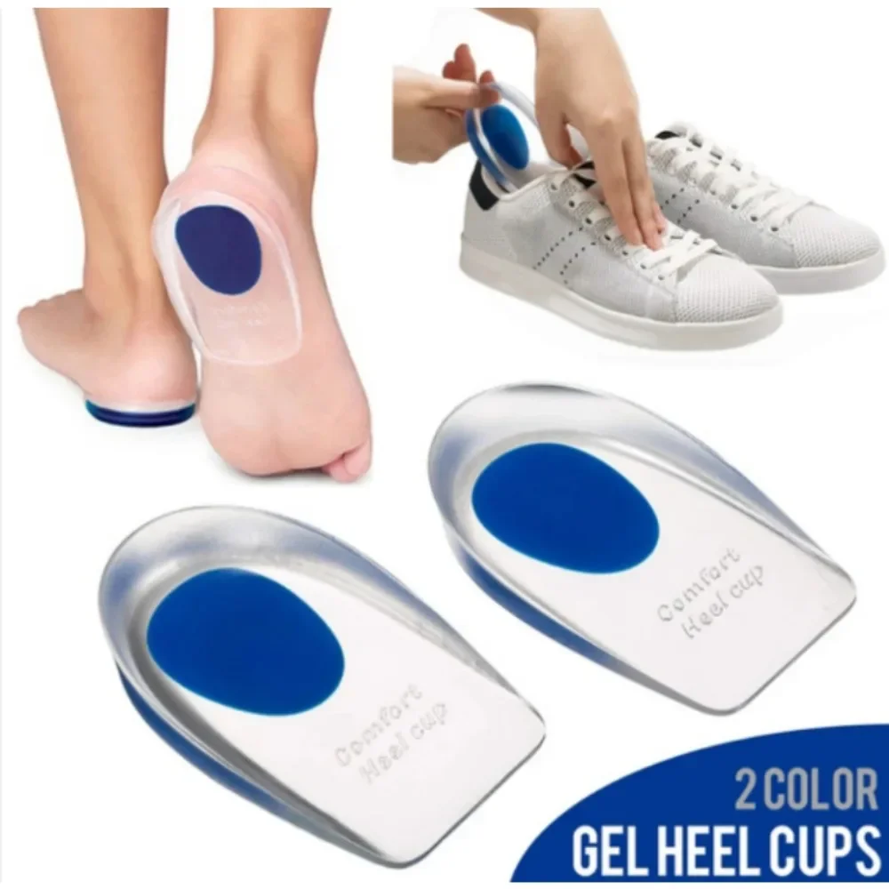 Silicone Heel Pad Heel Pain Relieves Pain Damping Heel Sole and Achilles Tendon Long-term Care Tool Foot Massage Care Pad