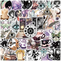 10/30/50pcs Magic Crystal Retro Witch Stickers for Stationery Scrapbook Ipad Craft Supplies DIY Vintage Sticker Scrapbooking