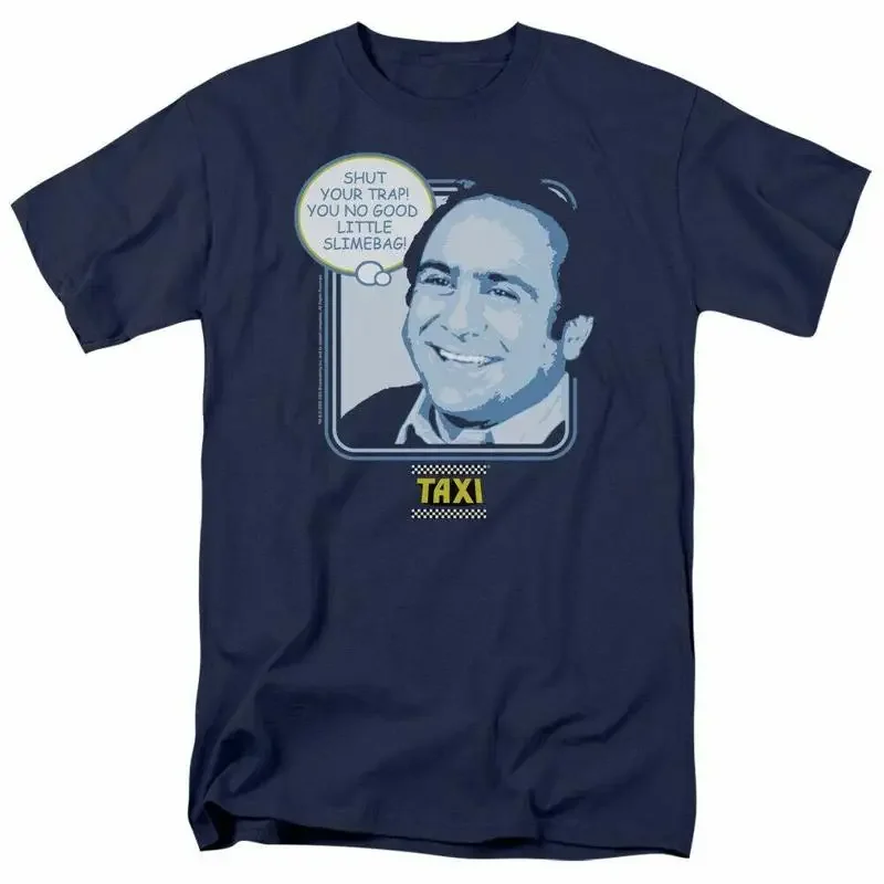 Taxi Shut Your Trap T Shirt Mens Licensed Classic TV Show Louie De Palma Navy