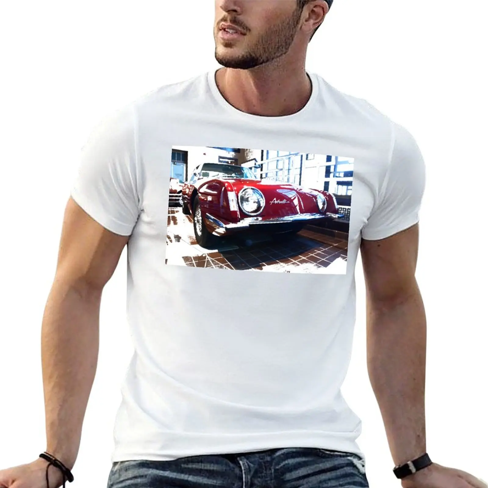 Camiseta Avanti by Studebaker para hombre, camisetas de algodón pesado, camisetas de algodón 100% para hombre, camiseta de algodón de alta calidad