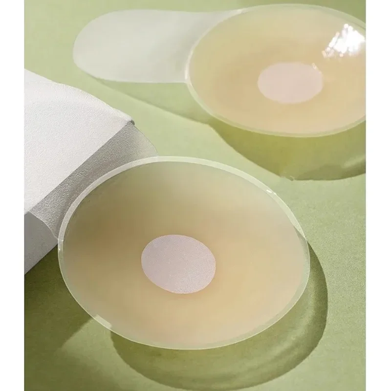 1Pairs Silicone Nipple Cover Lift Up Bra Sticker Adhesive Invisible Bras Chest Patch for Women Reusable Chest Breast Petals Pads view 2