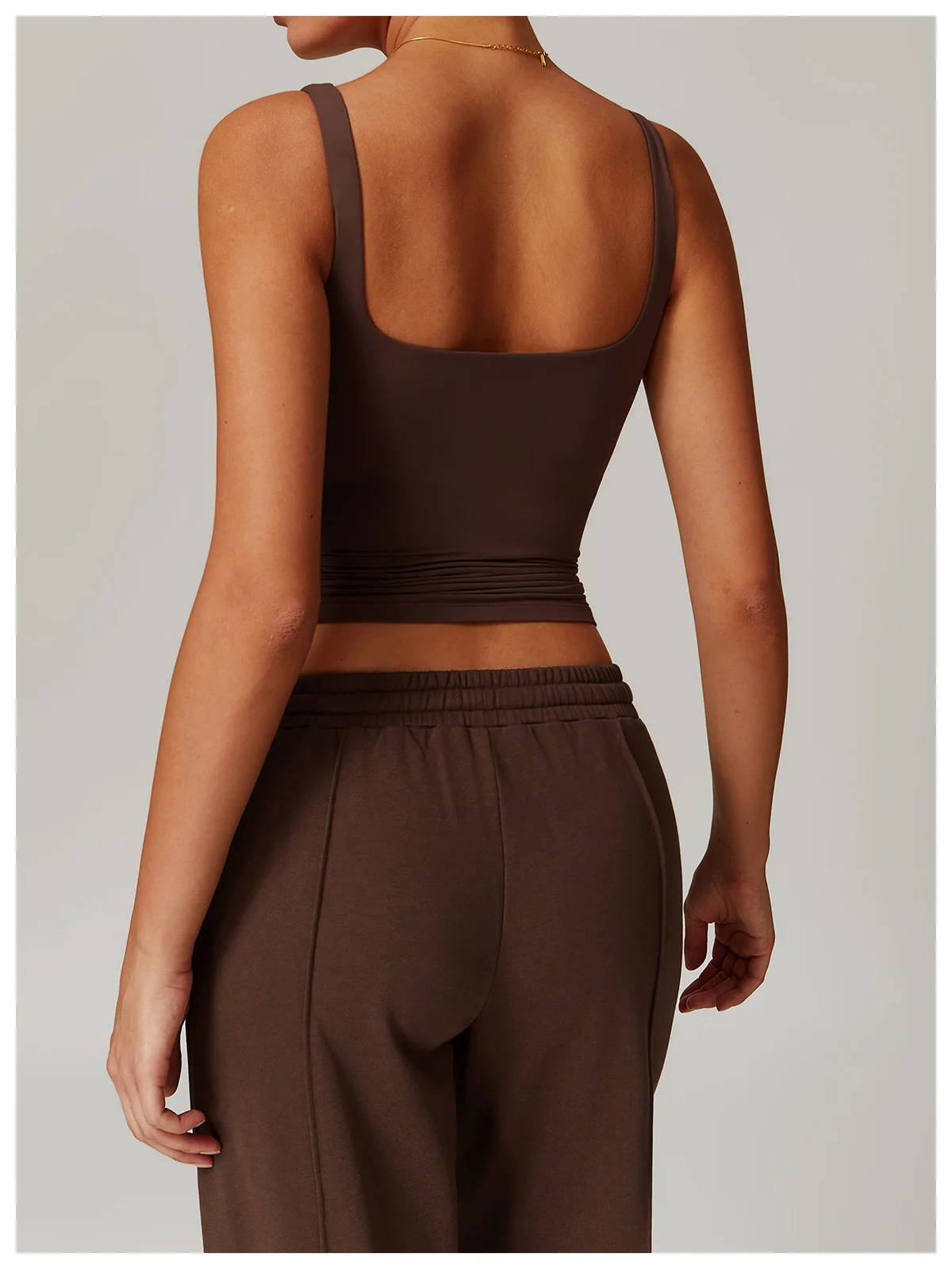 Sommer Damen Workout Yoga Tanktop Schnelltrocknende Sportweste für Frauen Lauf-Tight-Top Damen U-Rücken Fitness Unterwäsche – Detail 13