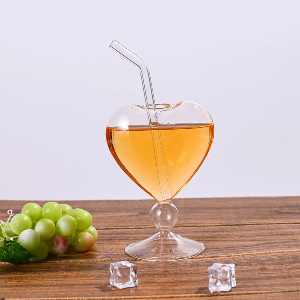 

1Set Glass Straw Set High Borosilicate Straight Bend Heat Resistant Reusable Transparent Beverage Straws