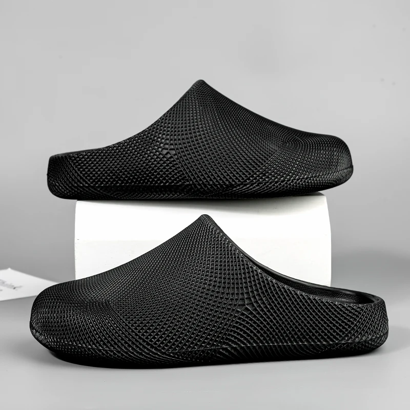 Zapatillas con punta cerrada para hombre y mujer, suela gruesa y suave de EVA, zapatos informales antideslizantes, calzado para caminar en la playa, calzado para el hogar, para verano