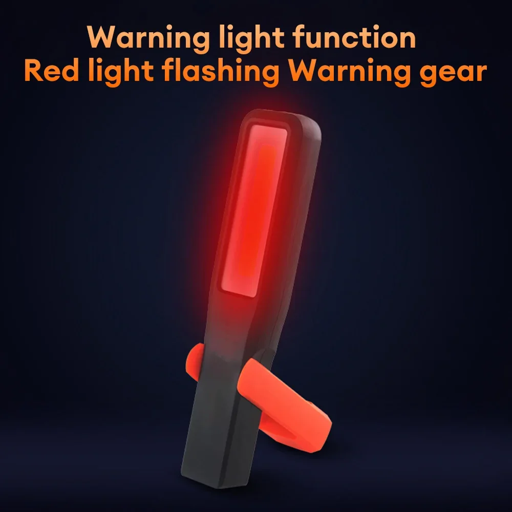 Portable COB LED Working Light Type-C Car Garage Mechanic Lamp Charging Flashlight Magnetic Torch Emergency Light Warning Light