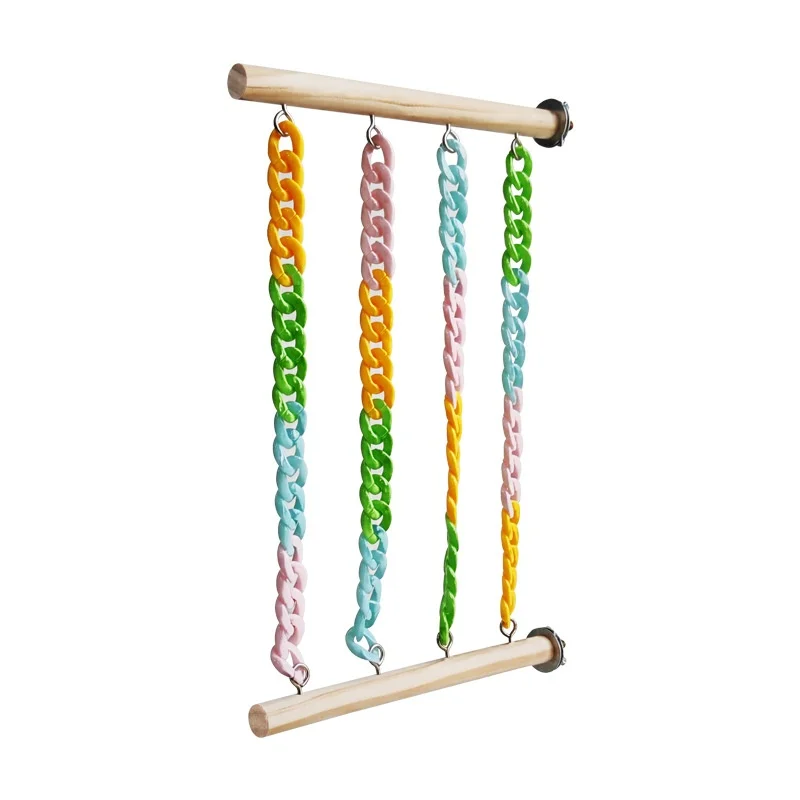 

Acrylic Sugar Glider Climbing Toys Bridge Swing Parrot Supplies for Hamsters Flying Squirrel and Parrots