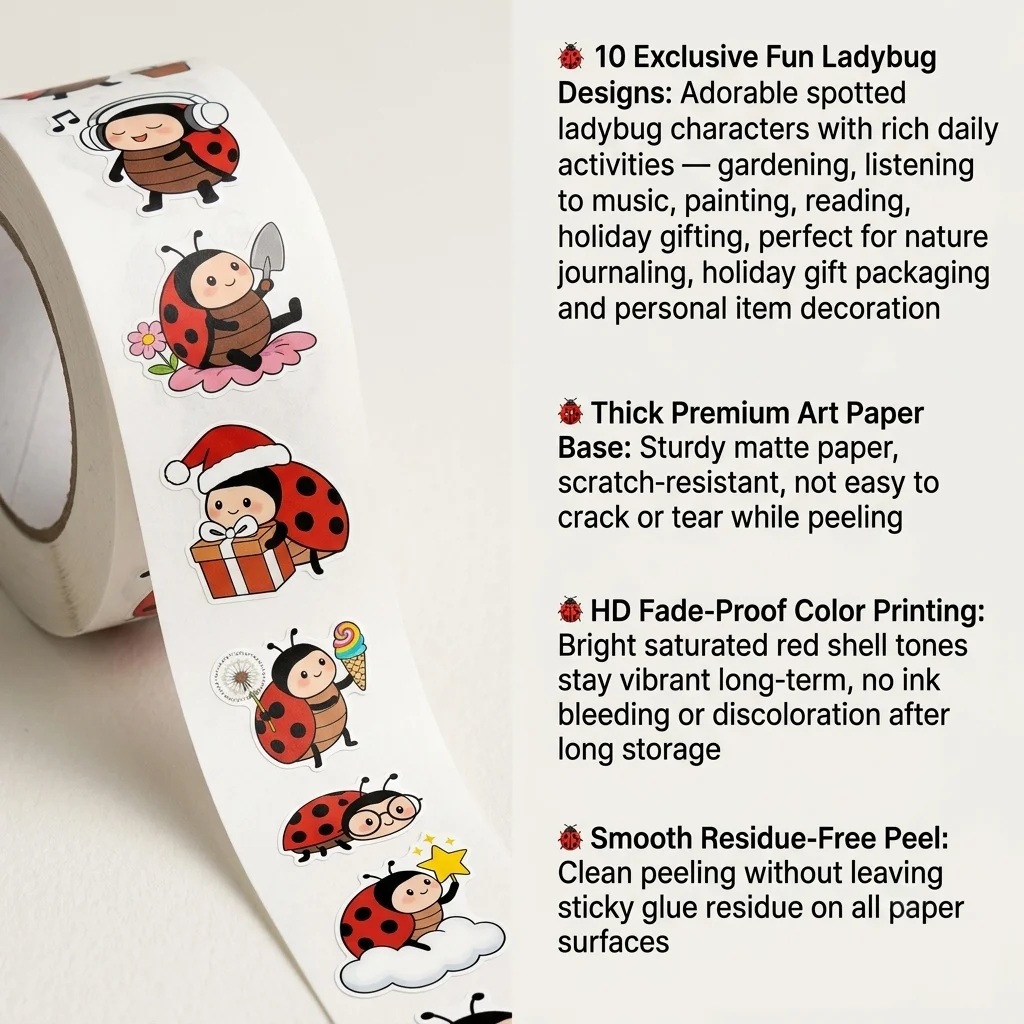500 Adet Karikatür Uğur Böceği - Art Craft Ladybug incelemesi ve fiyatı