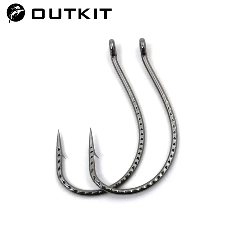 OUTKIT Anzuelos Drop Shot acero inoxidable – Para vinilo y lubina