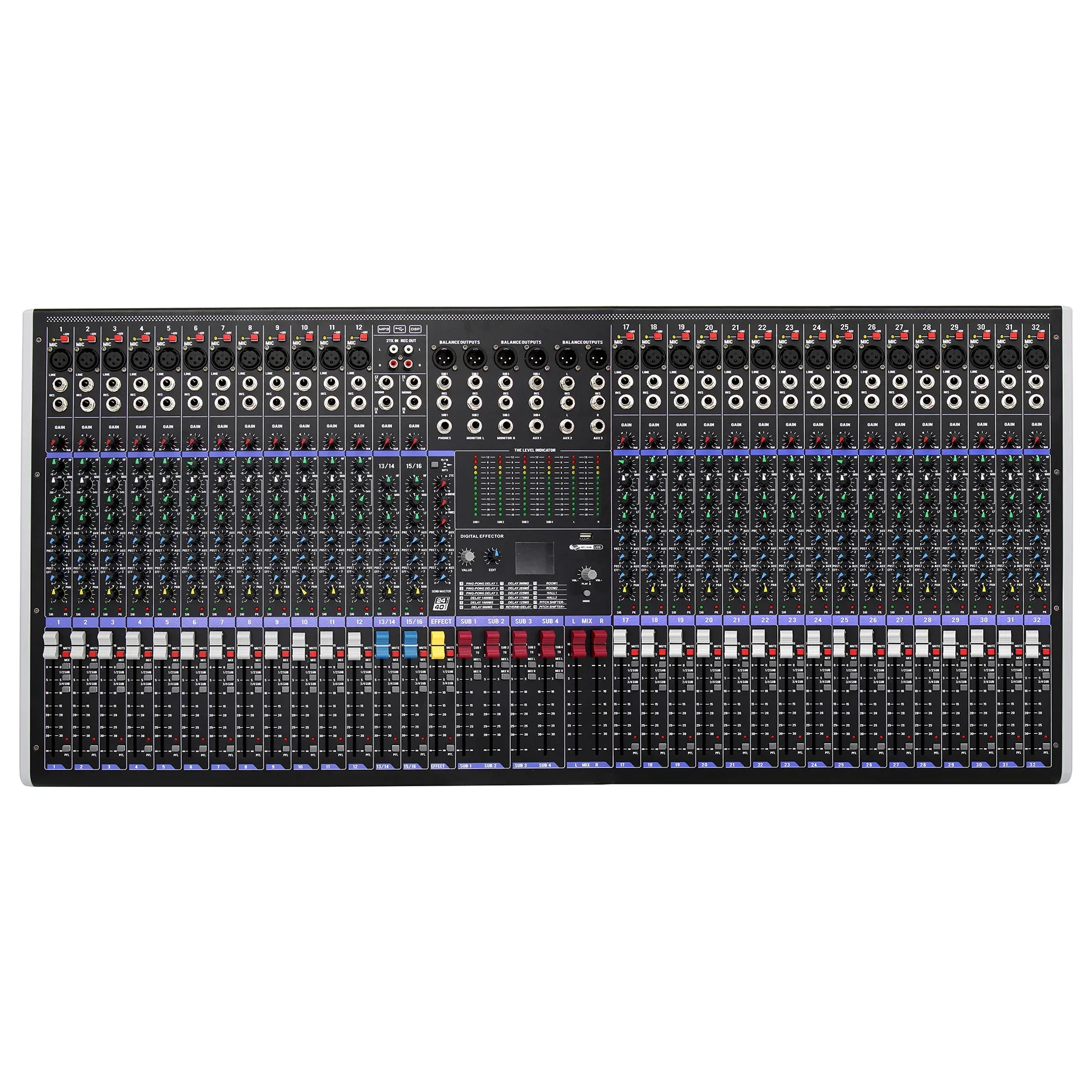 

WM3204 In Stock Pro Audio Mixer 32-Channel Sound Mixing Console 4 Group DJ Controller/Audio Sound Equipment Recording Bluetooth