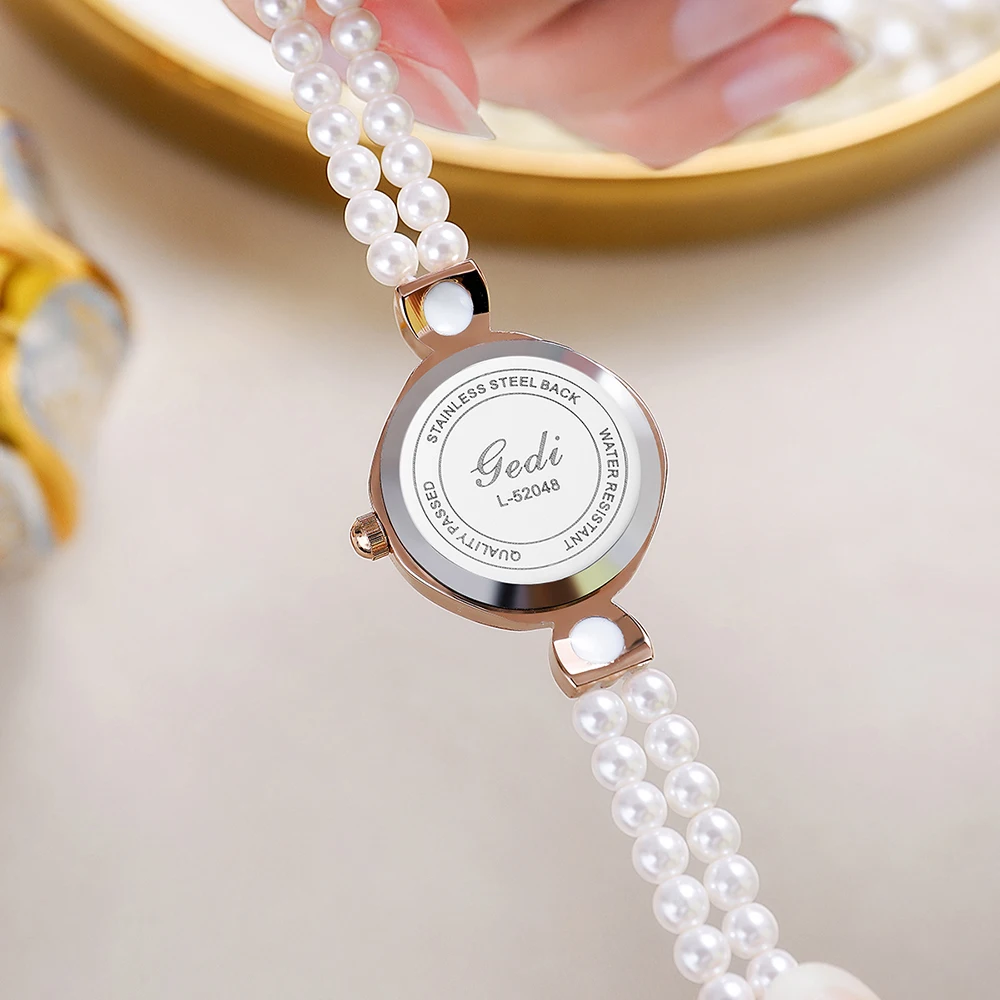 White Pearl Bracelet Women Quartz Watch Fashion Elegant Ladies Wristwatch Female Clocks relogios feminino Gift