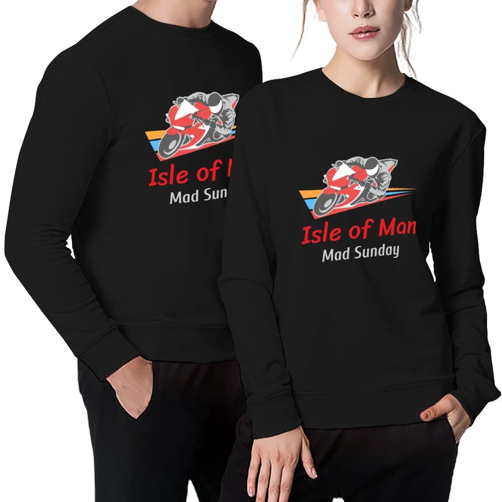 

Isle of Man Mad Sunday Pullover fashion men tracksuit men mens clothes autumn hooded sweatshirts