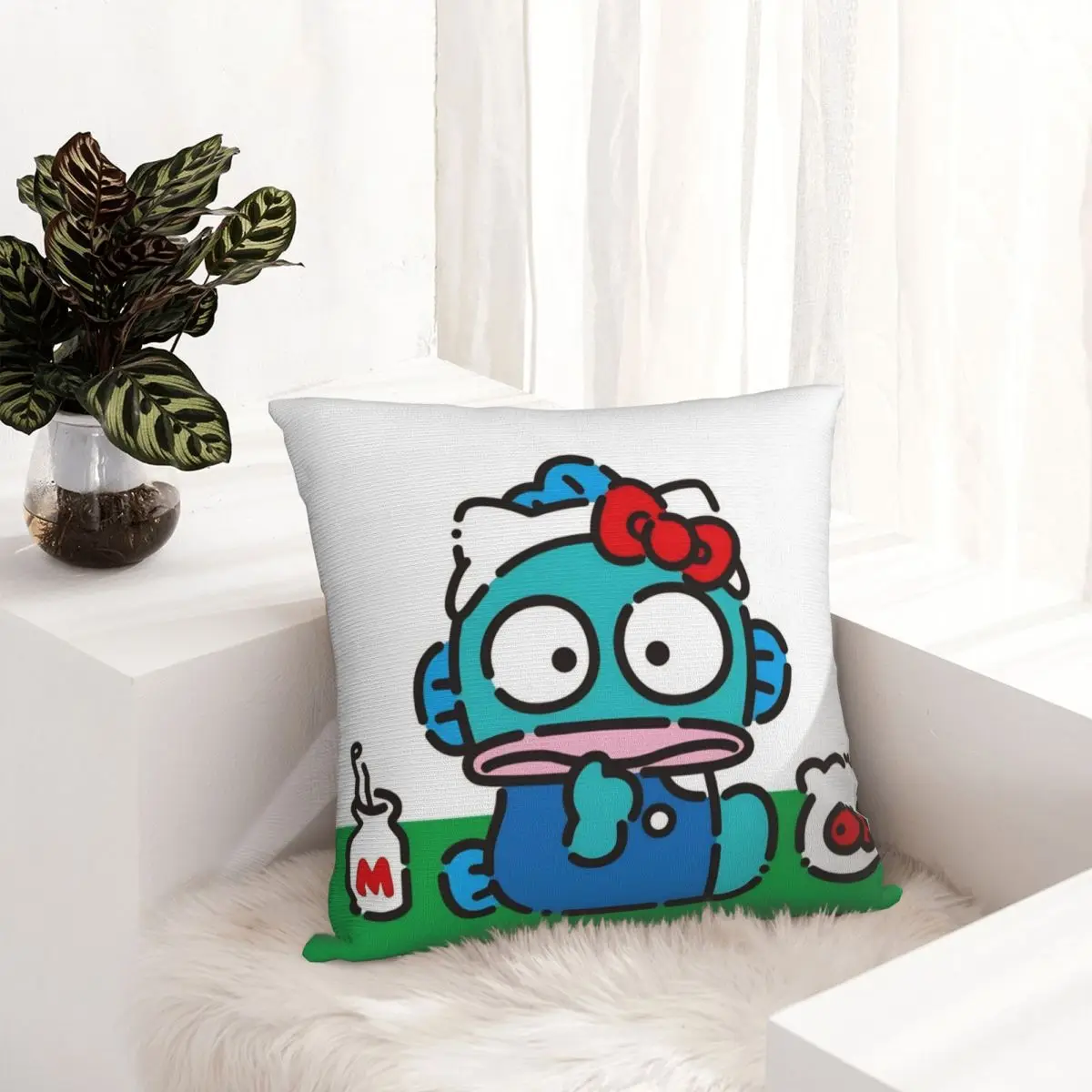 Hangyodon المخدة الطباعة النسيج غطاء الوسادة هدية كيس وسادة غطاء المنزل دروبشيبينغ 40*40 سنتيمتر