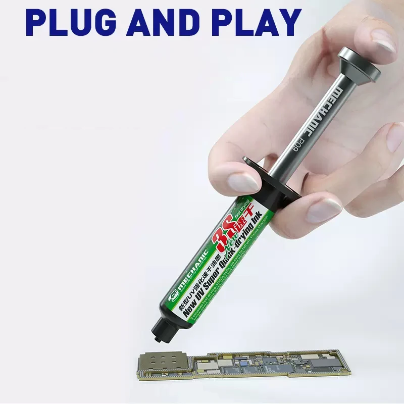 MECHANIC P09 Aluminum Alloy Booster BGA Solder Paste Green Oil UV Solder Mask Ink Pusher for Phone Motherboard Repair Tools