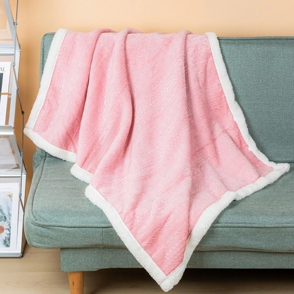 

New Soft Lazy Shawl Coral Fleece Thick Warm Wearable Cape Multifunction Nap Blanket Lunch Break