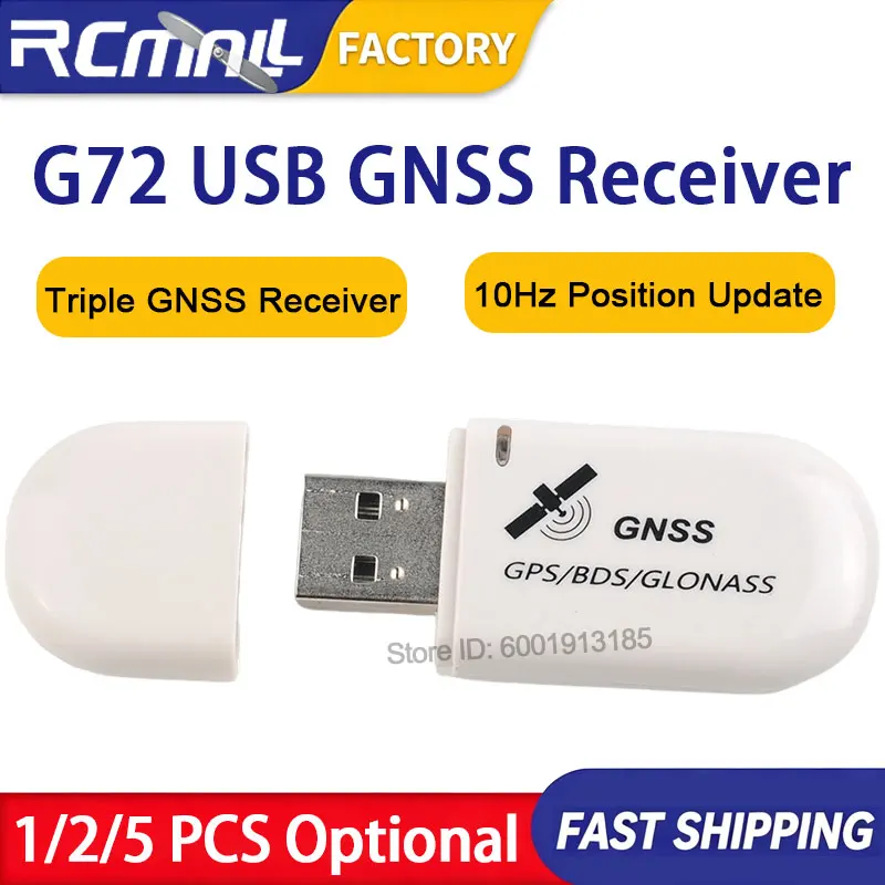 G72 Multi-GNSS Receiver Dongle USB GPS Module High Precision Satellite Location Positioning Tracker Compatible with Linux PC