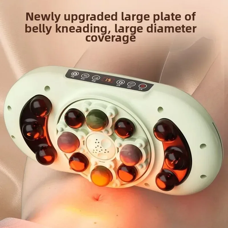 Automatic Abdominal Kneading Instrument Bianshi Heating Warms The Palace Thin Legs Abdomen Waist Massager Creeping Belly
