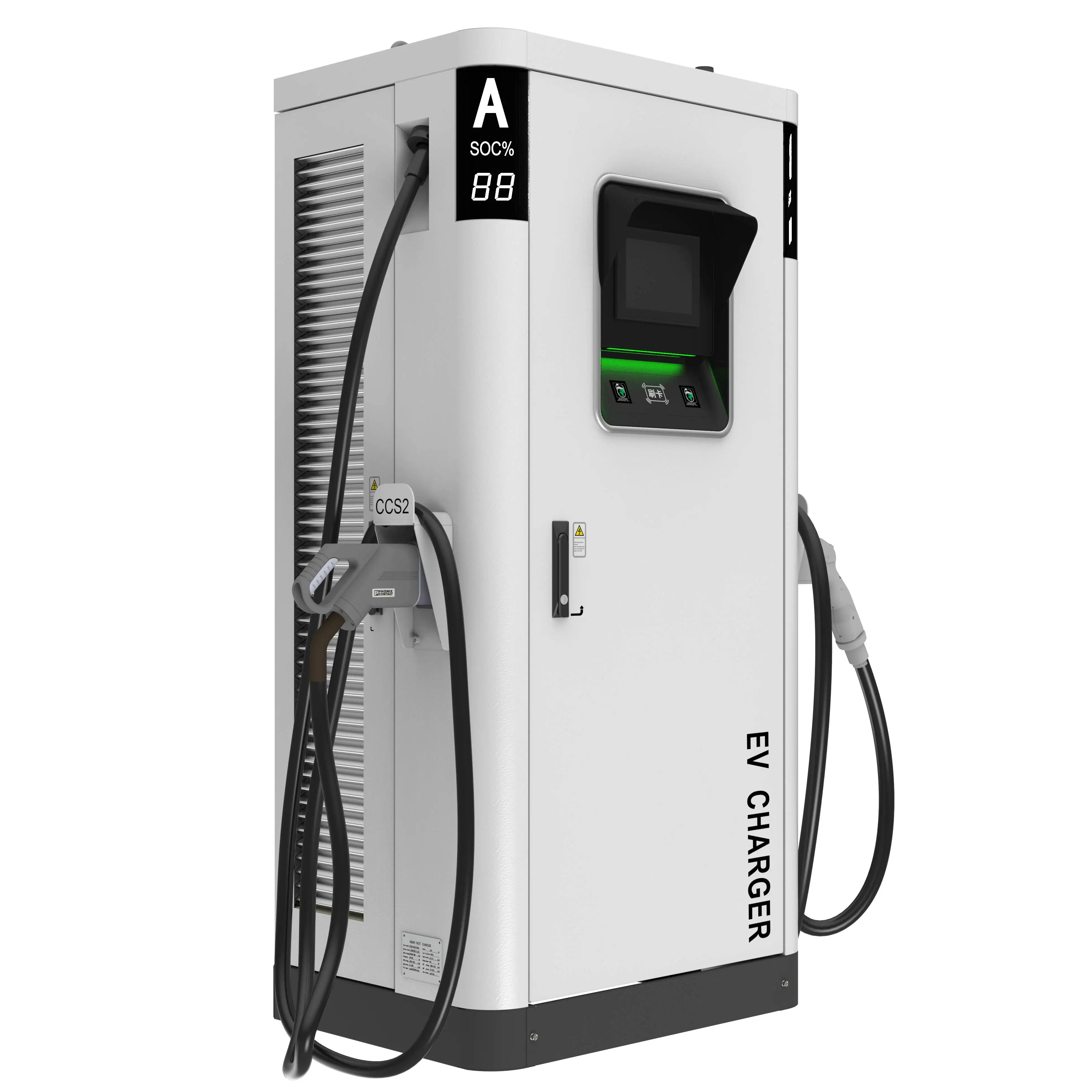 Hot คุณภาพสูงชั้นติดตั้ง Fast Ev Car Charger ระดับ 3 DC 30KW/60Kw/120KW/180KW OCPP CCS และ CHAdeMO EV สถานีชาร์จ