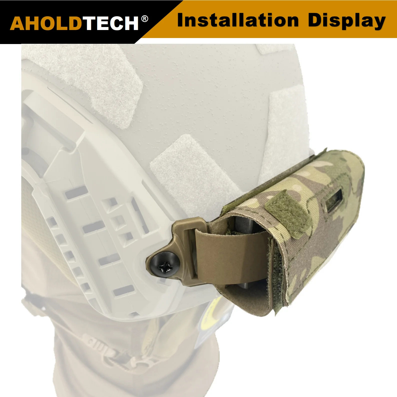 Aholdtech Helm Tegengewicht Tas Nvg Accu Contragewicht Pack Met Vier Teller Blokken Voor Snelle Mich Helm