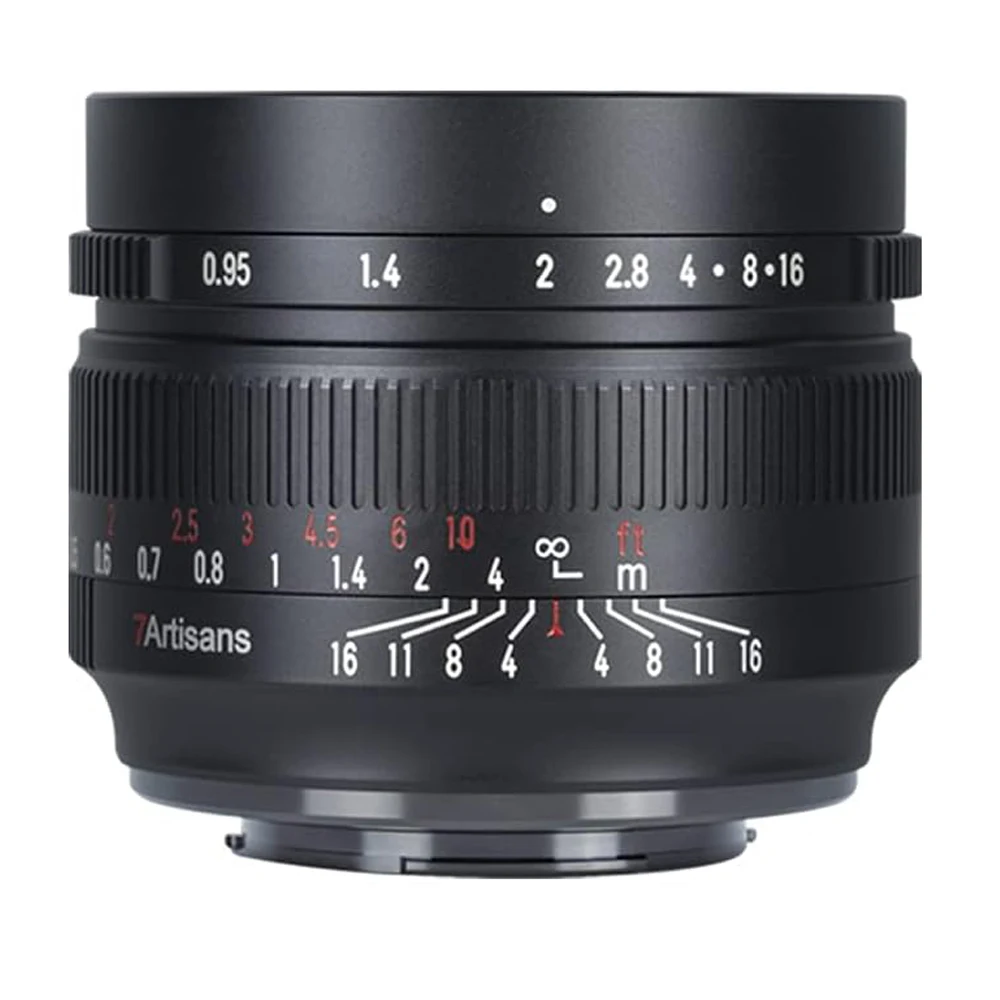 

7artisans 50mm F0.95 Large Aperture Prime APS-C Lens for 43 Mount Olympus/Panasonic Mirrorless Manual Focus GH5/E-P2/E-P3/E-P5