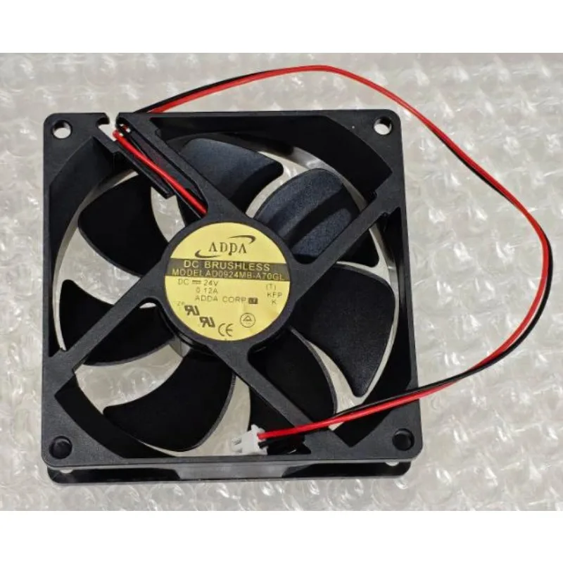 New Cooler Fan for ADDA AD0924MB-A70GL DC24V 0.12A 9225 Bearing Frequency Converter Cooling Fan 9CM