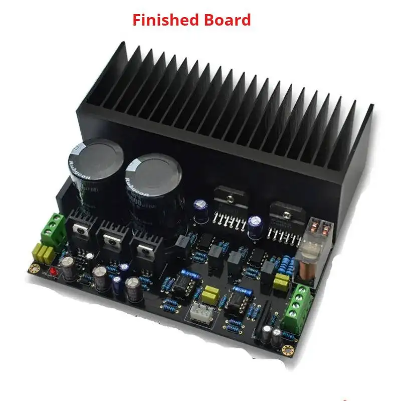 Placa Amplificadora de Áudio Estéreo de Alta Potência LM3886 com OP07 e DC 5534, Kits DIY de Placa PCB com OP Amp Independente