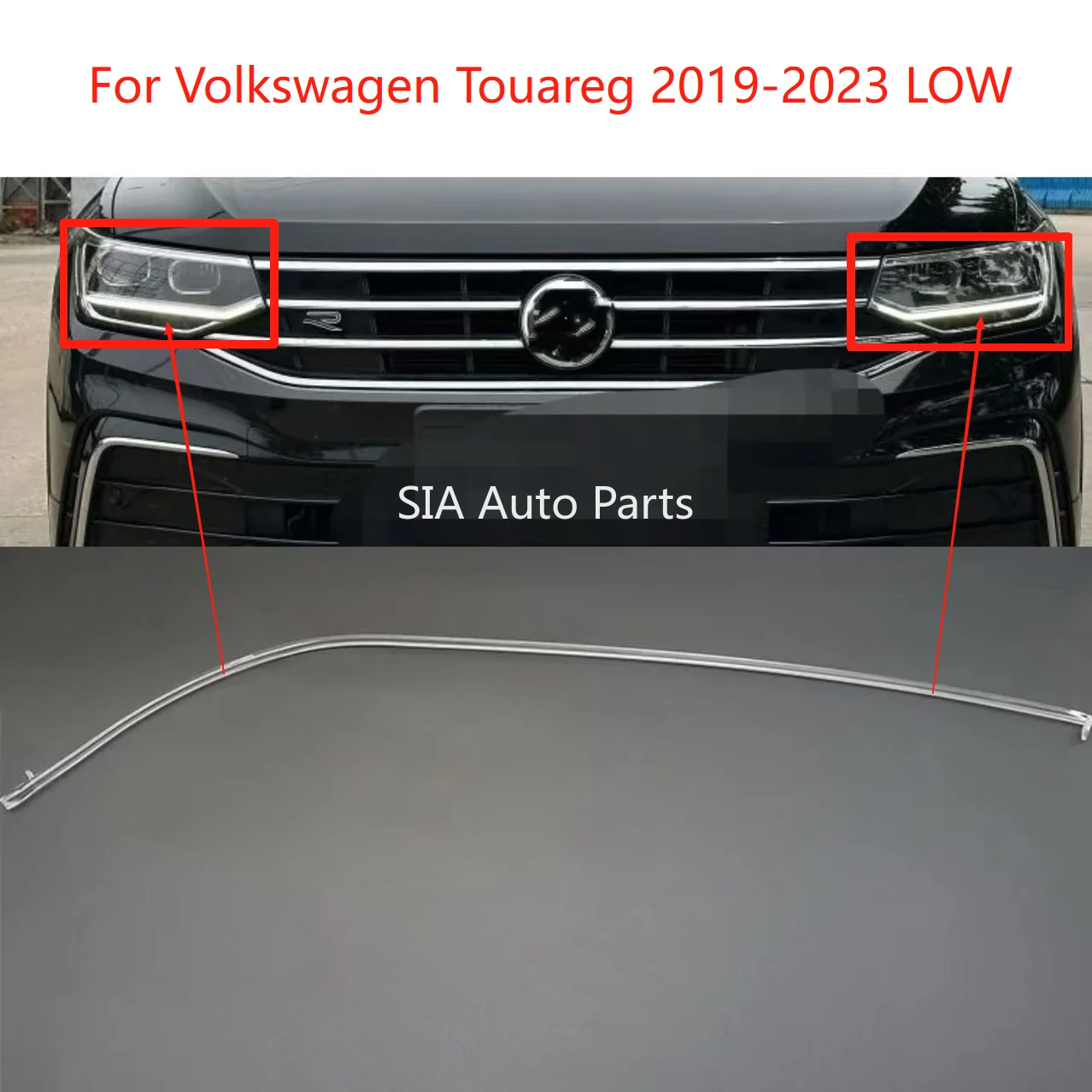 

For Volkswagen Touareg 2019-2023 LOW Solve The Problem of Yellowing Angel Eye White Light Ballast Car DRL Light Guide Strip