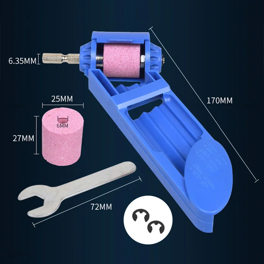 Portable Drill Bit Corundum Wheel Grinding Drill Bit for 2 0mm to 12 5mm Auger Tool Grinding Rotary High Speed Steel Abrasive