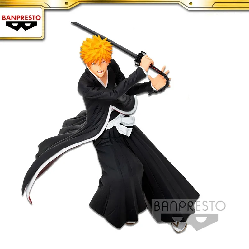 

In Stock Eyewear Factory New Product BLEACH Realm Soul Entered Model Kurosaki Ichigo Figure Animation Character Collection Toys