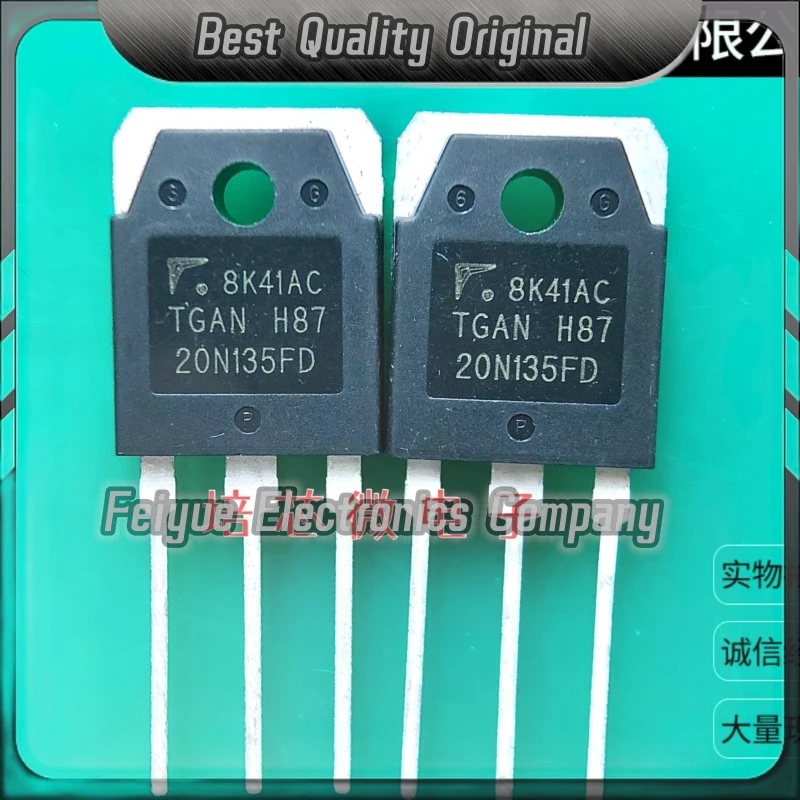 5PCS-20PCS  TGAN20N135FD 20N135FD  TO-3P IGBT 20A 1350V Best Quality Imported Original