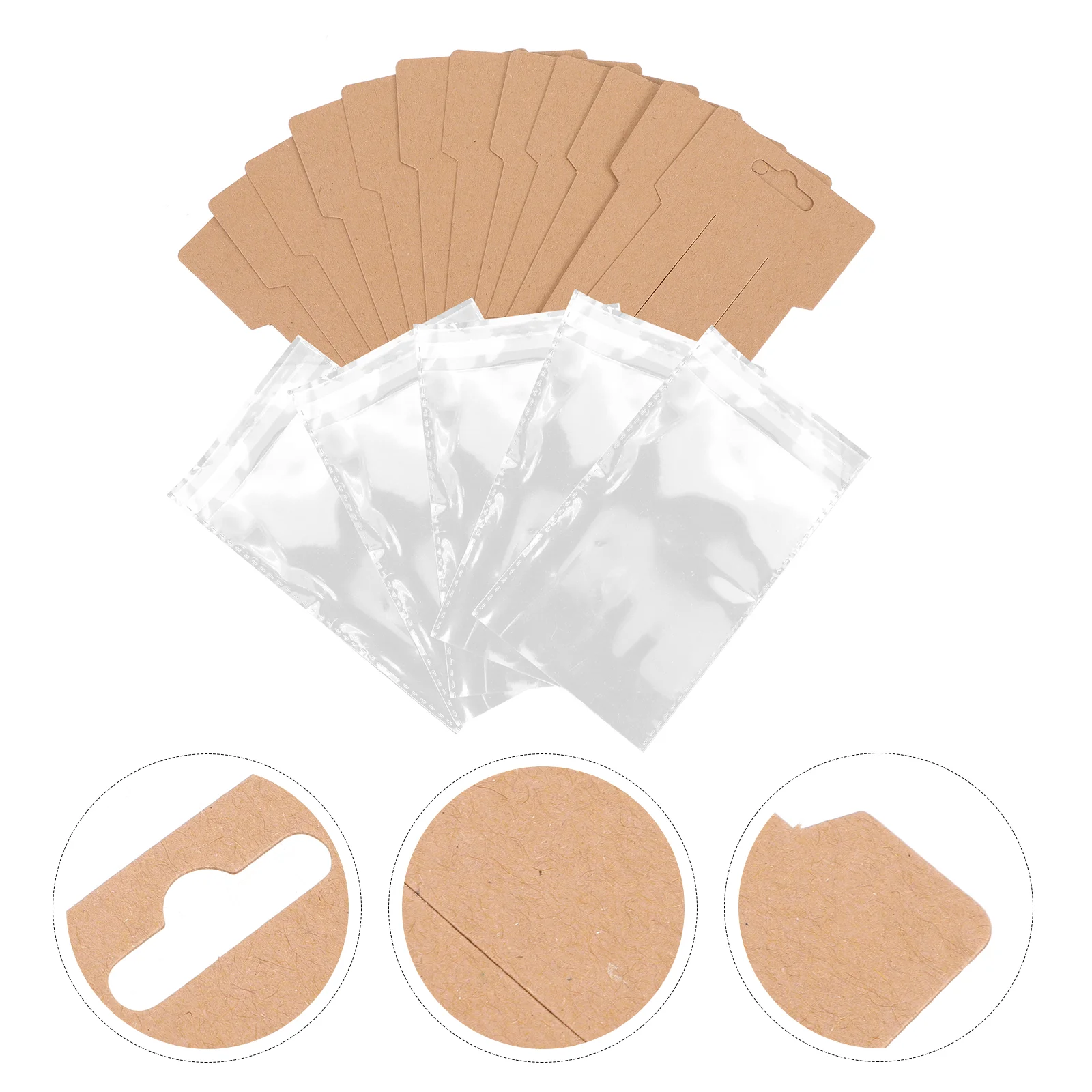 

100 Pcs Card Wallet Hair Jewels Clips Barrettes Display Cards Holder Bow Bracket