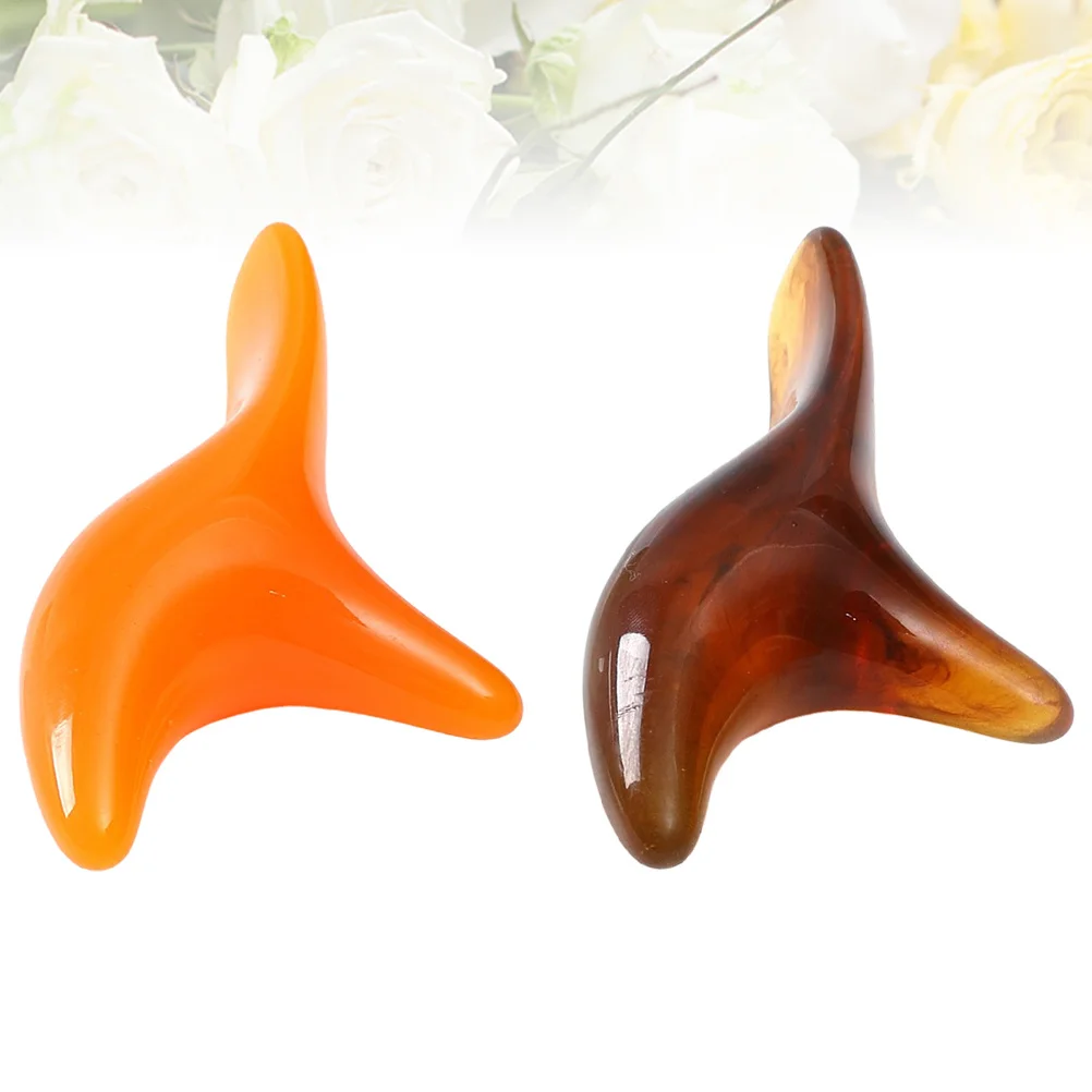 

2Pcs Reflexology Stick Resin Thai Foot Massage Tool Promote Blood Circulation Stimulate Lymph Flow Relax Feet Massage Care Tool