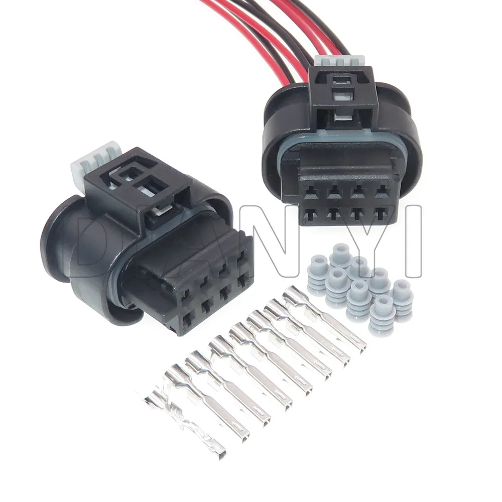1 Set 8 Way 805 031 541 805-031-541 Reversing Radar Wire Connector Oxygen Sensor Socket AC Assembly For Benz BWM Car