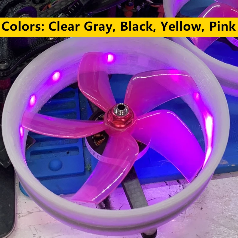 GEMFAN-D76 5-بليد مجاري الهواء بدون طيار كوادكوبتر المروحة ، CW و CCW الدعائم ل RC FPV حرة CinewhoopDucted الطائرة بدون طيار ، 3 في ، 76 مللي متر ، 10 أزواج ، 12 أزواج #6