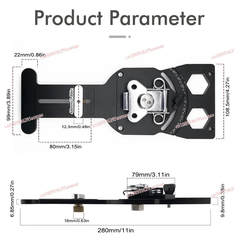 

Woodworking Adjustable Angle Track Saw, Electric Circular Saw Track Saw