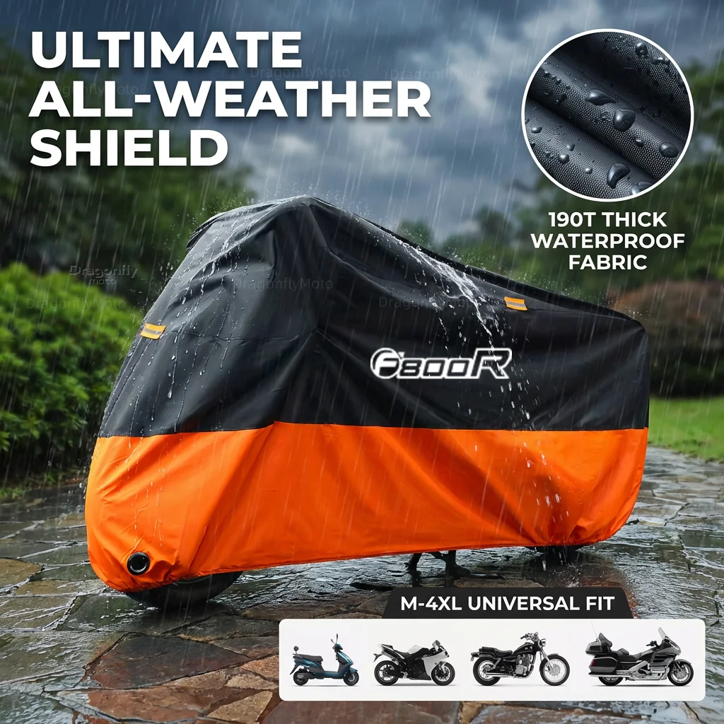 

Чехол для мотоцикла BMW F800R F 800R 800 R 2009-2016 2011 2012 2013 2014, плотный, 210D, водонепроницаемый, для улицы, с защитой от УФ-лучей, от пыли и дождя