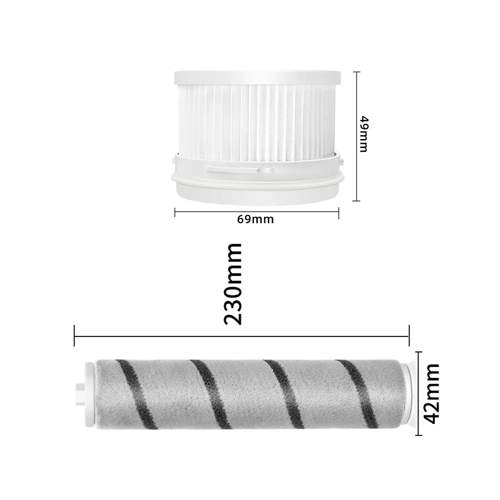 Main Brush Hepa Filters For Mijia 1C K10 MJWXCQ04ZM SCWXCQ02ZHM Handheld Wireless Vacuum Cleaner Parts