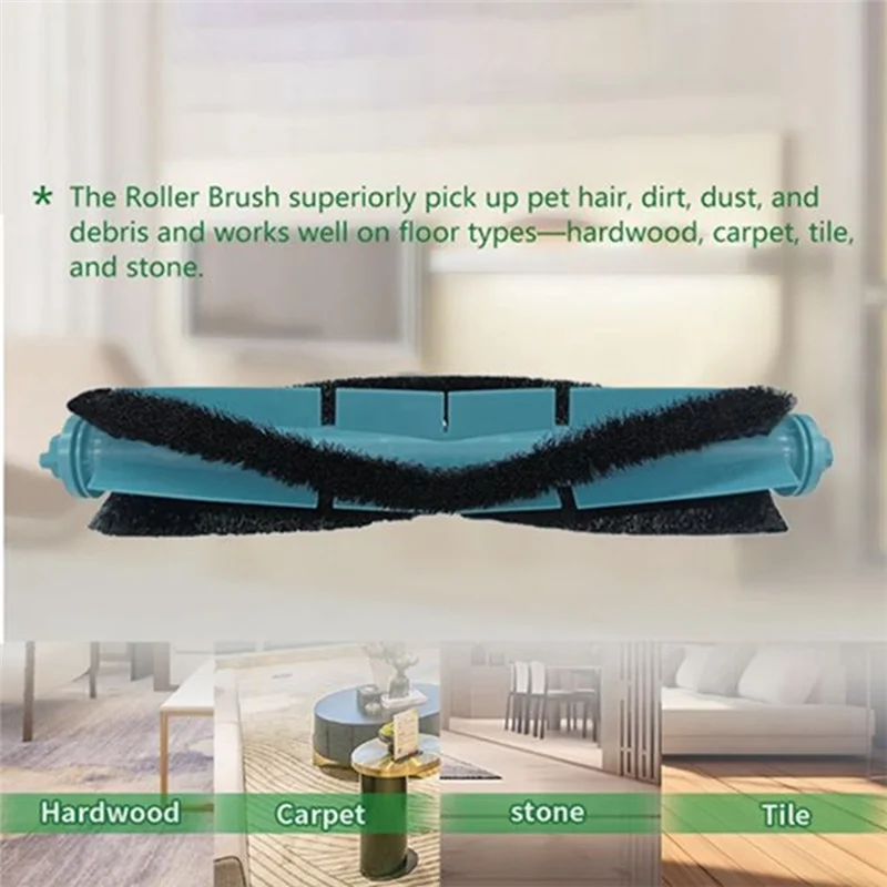 【بيع 24 ساعة!】فرشاة دوارة مضادة للتشابك وفرشاة جانبية لقطع غيار المكنسة الكهربائية Roborock Saros Z70/G30 فرشاة Tricut