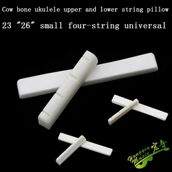 Ukulele Bridge Real Bone Guitar Nut Saddle, Made of Bovine bone