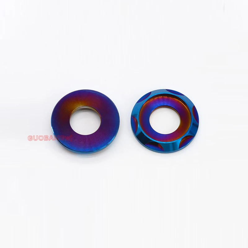 

TC4 Titanium Alloy Step Spacers M5 M6 M8 M10 for Motorcycle Upgrade E-Scooter Decorative Washers Bike Parts 1PCS