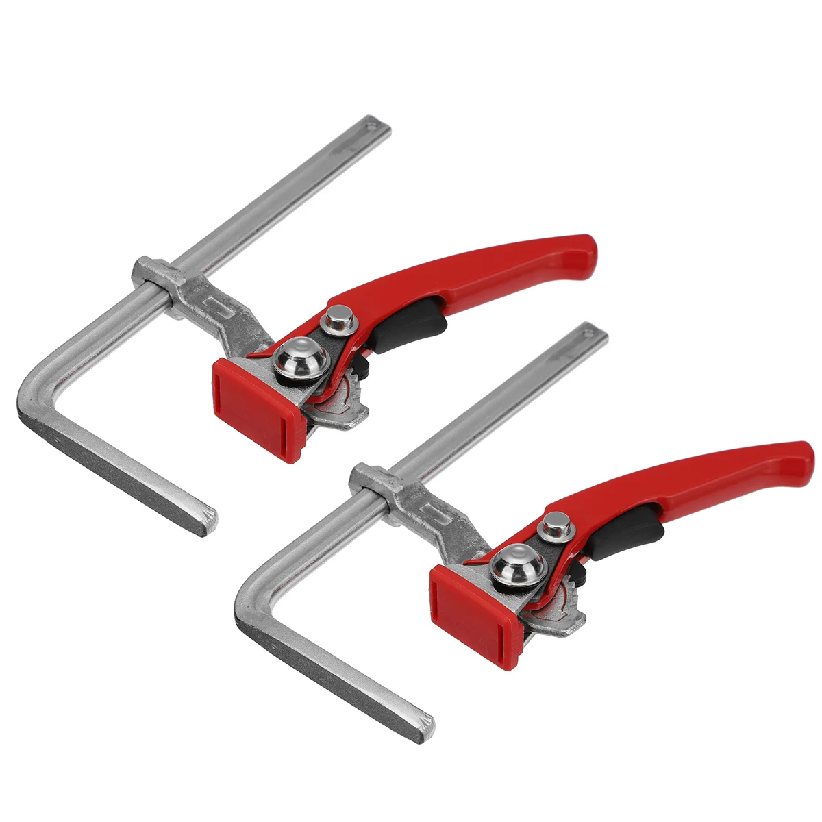 VK-RC1 2PCS Alloy Steel Quick Ratchet Track Saw MFT Clamp 160 mm x 60mm Upgrade MFT Table Woodworking Guide Rail Clamps