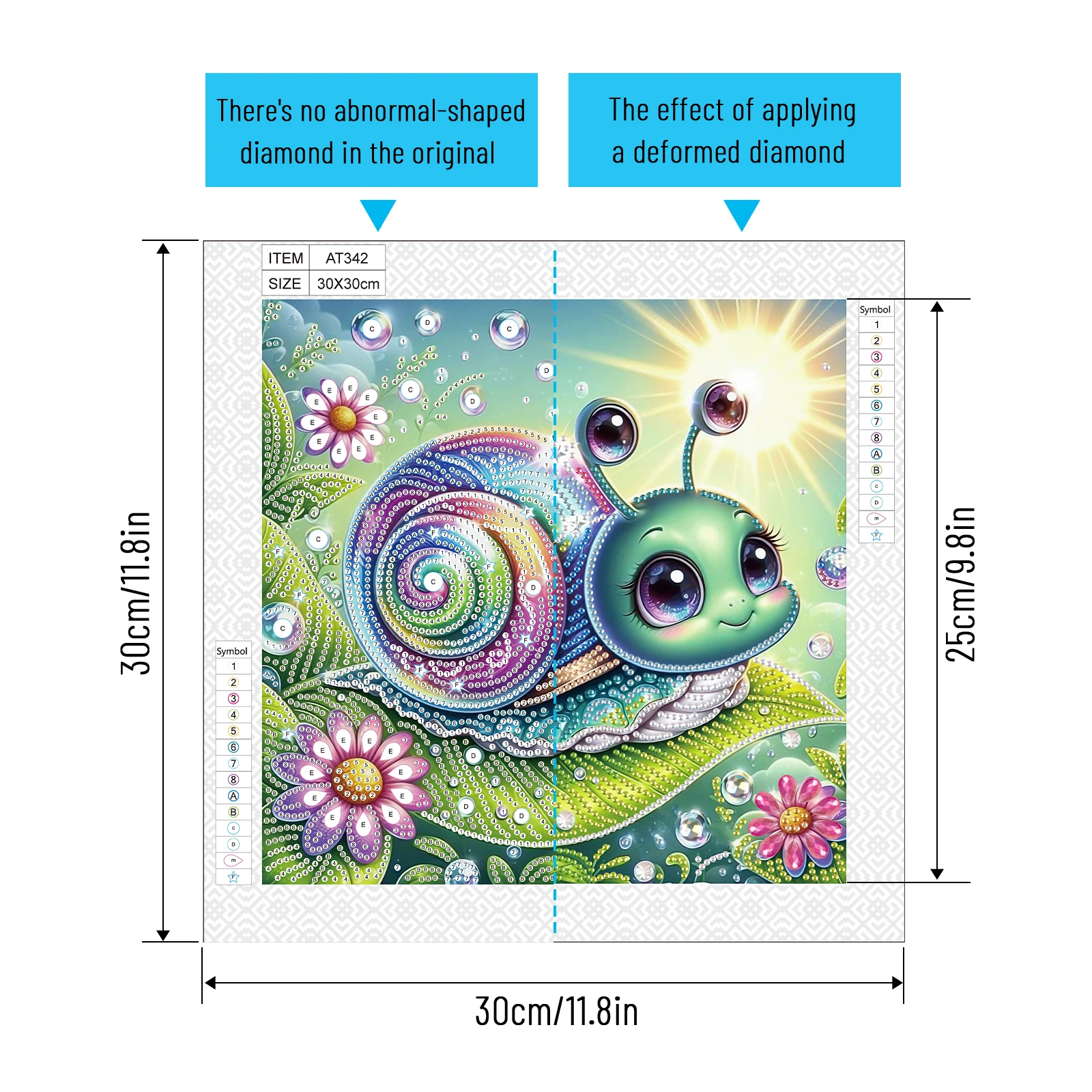 Diamond Art Painting nouveaute Kits for Adults Snail, 5D Special Shape Diamond Art Kits for Beginners, for Home Wall Decoration