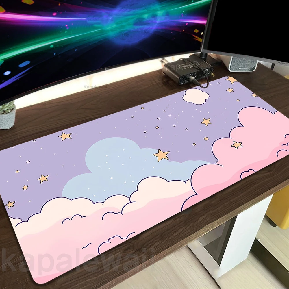 

Computer Mouse Pad Moon Landscape Mousemat 900x400mm Large Rubber Mouse Mat Gaming Mousepad Office Desk Mat Keyboard Pad XXL