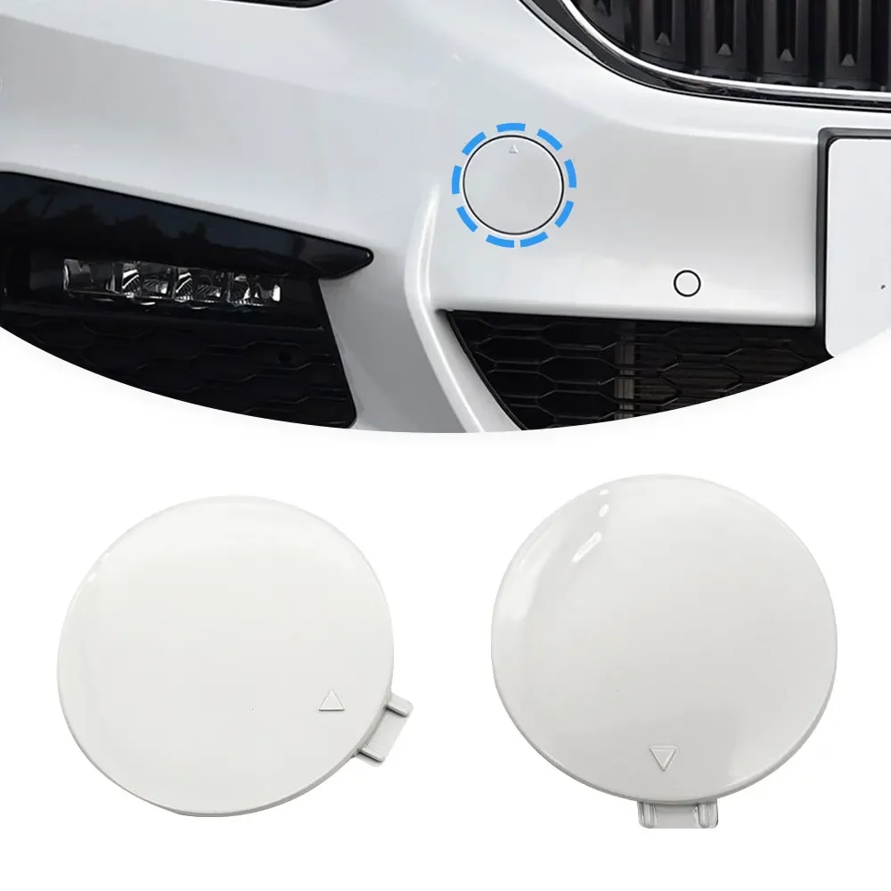 For BMW G30 G31 Sport 5 Series 520 525 528 530 535 M 2017 2023 Front Bumper Tow Hook Cover Cap Accessory Replacement