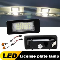 2pcs Error Free LED License Plate Light for Audi A1 A3 / A4 S4 B8/ A5 S5 8T / A6 C7/4G / Q3 8U / Q5 8R / TT 8J  Car Accessorise