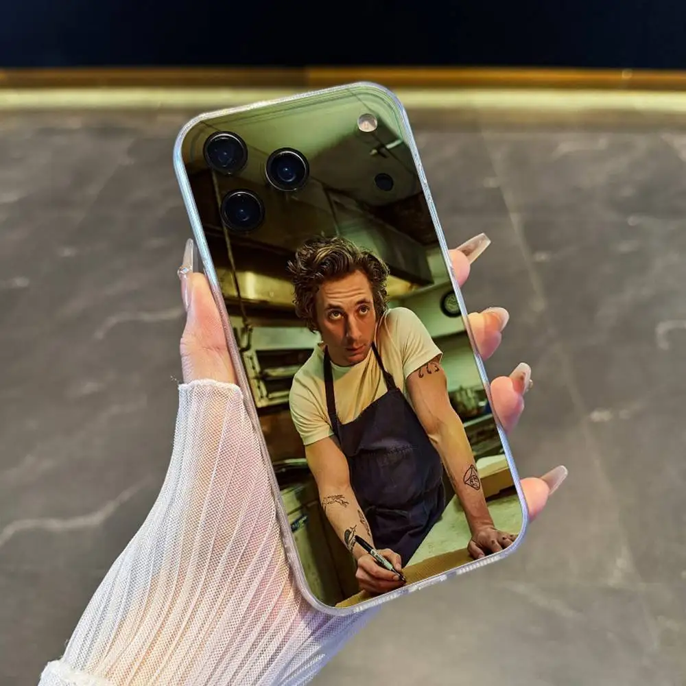 Чехол для телефона J-Jeremy Allen White actor для iPhone 17,16,15,14,13,12,11 Pro,Max,Plus,X,XS,XR,SE4,E Mini, прозрачный мягкий чехол
