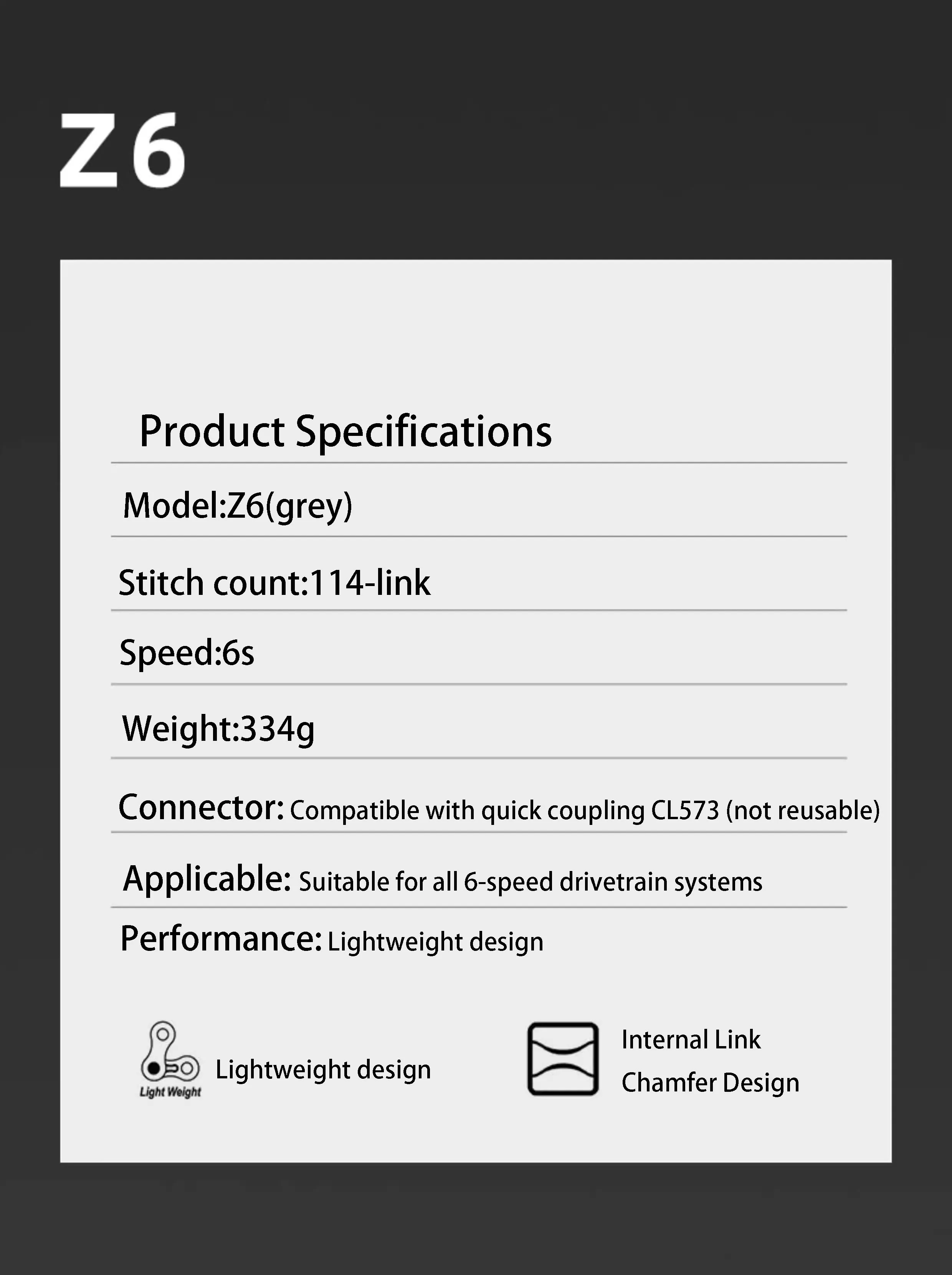 KMC Z-series 6\7\8\9 Speed Universal Bicycle Chain Chromized Mushroom-shaped Chain Shaft Enhanced Wear Resistance - view 3