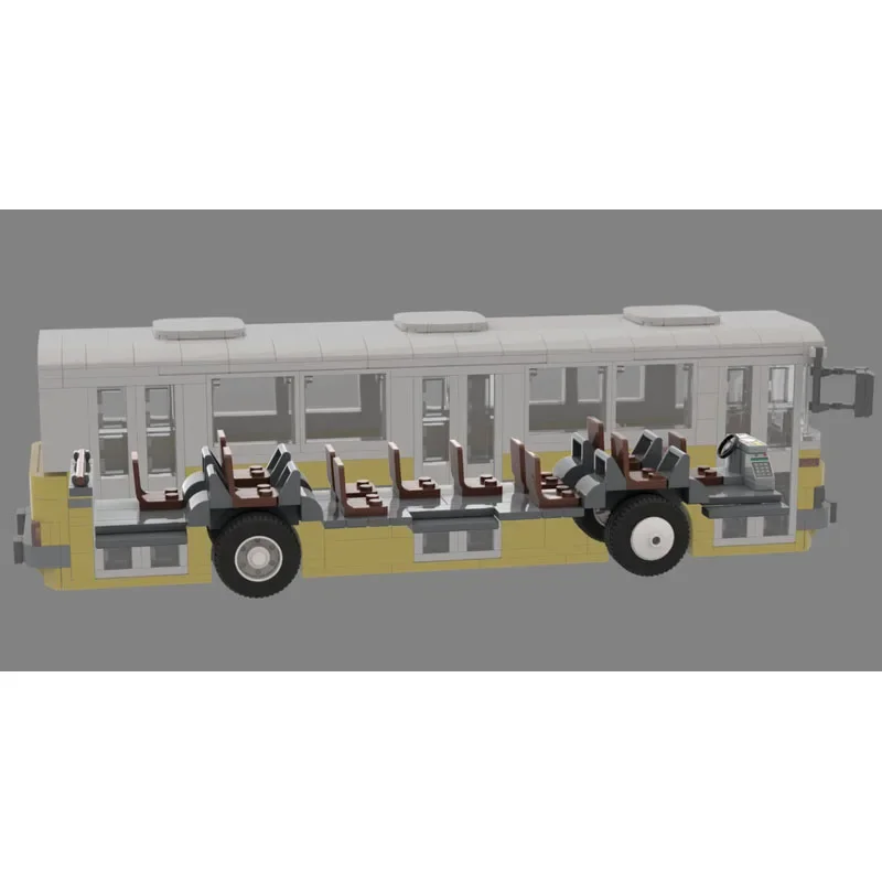 Building Block MOC-66285 City Bus Bus Bus 551PCS Building Model Ornament Children's Birthday Gift Christmas Toy